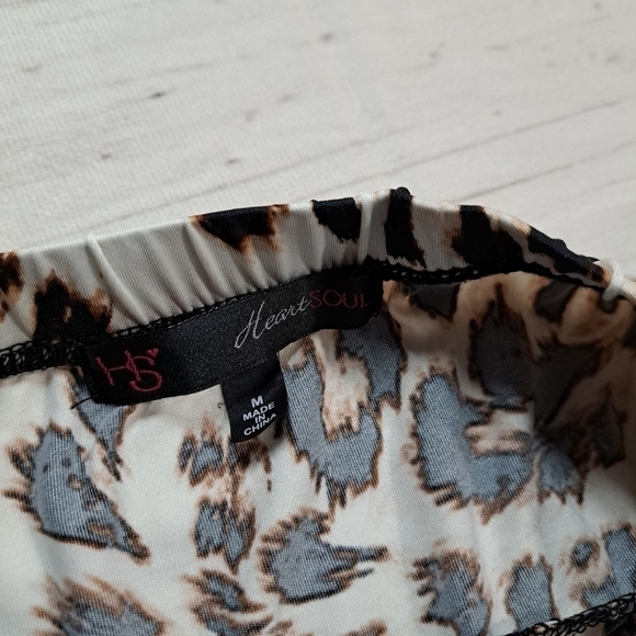 Juniors' HeartSoul Beaded Animal Print Mob Wife Dress Size M - Picture 4 of 9